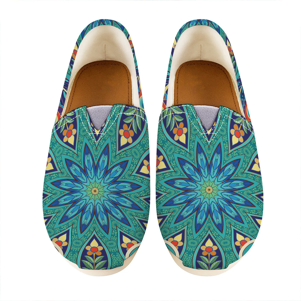 Peacock Feather Floral Pattern Print Casual Shoes