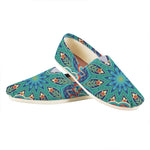 Peacock Feather Floral Pattern Print Casual Shoes