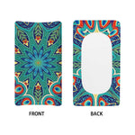 Peacock Feather Floral Pattern Print Changing Pad Cover