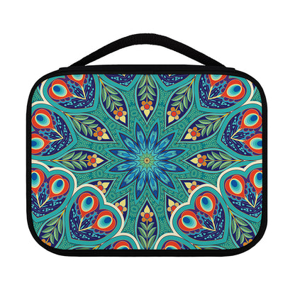 Peacock Feather Floral Pattern Print Classic Bible Case