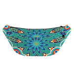 Peacock Feather Floral Pattern Print Fanny Pack