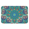 Peacock Feather Floral Pattern Print Indoor Door Mat