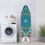 Peacock Feather Floral Pattern Print Ironing Board Cover