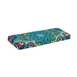Peacock Feather Floral Pattern Print Piano Keyboard Cover