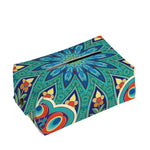 Peacock Feather Floral Pattern Print Rectangle Tissue Box Cover