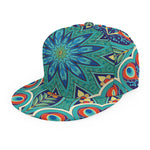 Peacock Feather Floral Pattern Print Snapback Cap