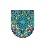 Peacock Feather Floral Pattern Print Toilet Lid Cover