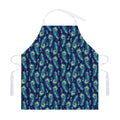 Peacock Feather Pattern Print Adjustable Apron