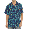 Peacock Feather Pattern Print Aloha Shirt