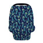 Peacock Feather Pattern Print Baby Seat Cover