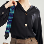 Peacock Feather Pattern Print Bag Strap