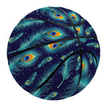 Peacock Feather Pattern Print Basketball