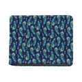 Peacock Feather Pattern Print Bifold Wallet