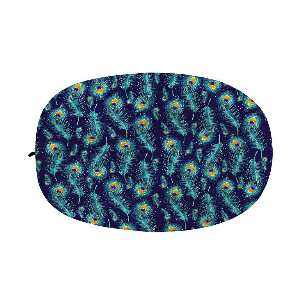 Peacock Feather Pattern Print Car Side Mirror Covers