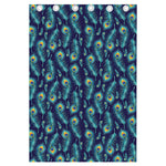 Peacock Feather Pattern Print Curtain