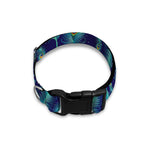 Peacock Feather Pattern Print Dog Collar