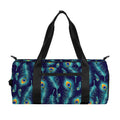 Peacock Feather Pattern Print Gym Bag