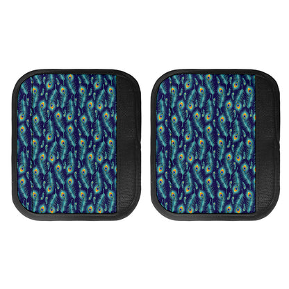 Peacock Feather Pattern Print Handle Covers