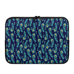 Peacock Feather Pattern Print Laptop Sleeve