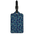 Peacock Feather Pattern Print Luggage Tag