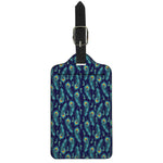 Peacock Feather Pattern Print Luggage Tag