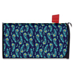 Peacock Feather Pattern Print Mailbox Cover