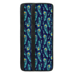 Peacock Feather Pattern Print Refrigerator Handle Covers