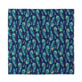 Peacock Feather Pattern Print Silk Bandana