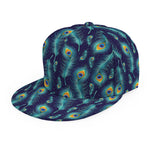 Peacock Feather Pattern Print Snapback Cap