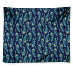 Peacock Feather Pattern Print Tapestry