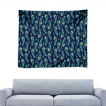 Peacock Feather Pattern Print Tapestry