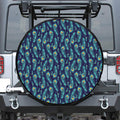 Peacock Feather Pattern Print Tire Cover