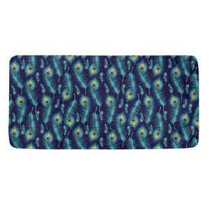 Peacock Feather Pattern Print Towel