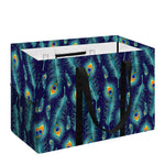 Peacock Feather Pattern Print Utility Tote Bag