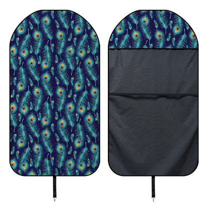 Peacock Feather Pattern Print Waterproof Car Seat Cover