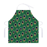 Peacock Tail Pattern Print Adjustable Apron