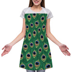 Peacock Tail Pattern Print Adjustable Apron