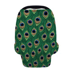 Peacock Tail Pattern Print Baby Seat Cover