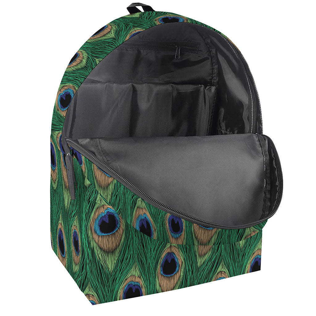 Peacock Tail Pattern Print Backpack