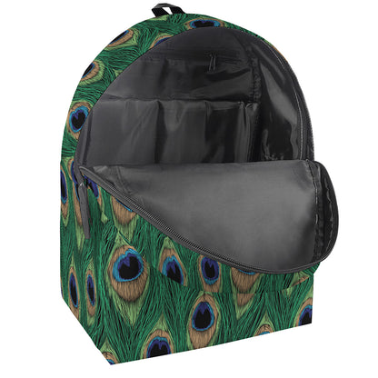 Peacock Tail Pattern Print Backpack
