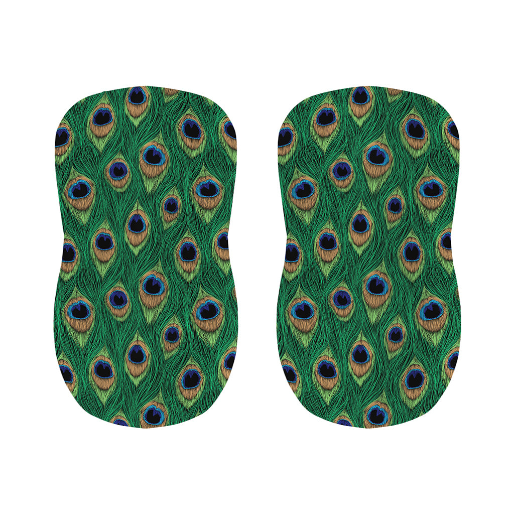 Peacock Tail Pattern Print Bar Stool Covers