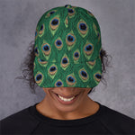 Peacock Tail Pattern Print Baseball Cap