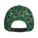 Peacock Tail Pattern Print Baseball Cap