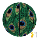 Peacock Tail Pattern Print Basketball