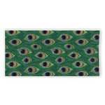 Peacock Tail Pattern Print Beach Towel