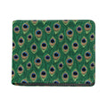 Peacock Tail Pattern Print Bifold Wallet