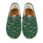 Peacock Tail Pattern Print Casual Shoes
