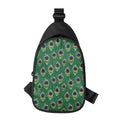 Peacock Tail Pattern Print Sling Bag