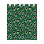 Peacock Tail Pattern Print Curtain