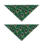 Peacock Tail Pattern Print Dog Bandana